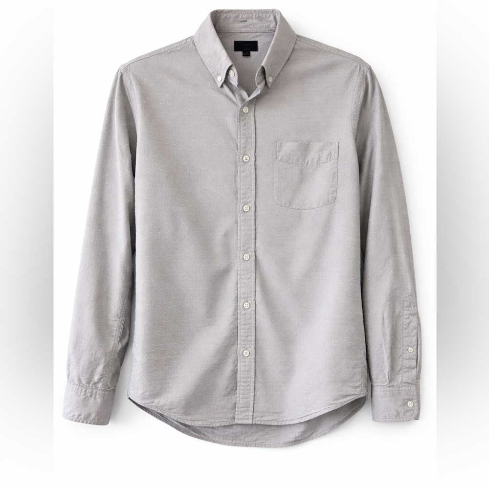 J. Crew Light Gray Button-Down Shirt